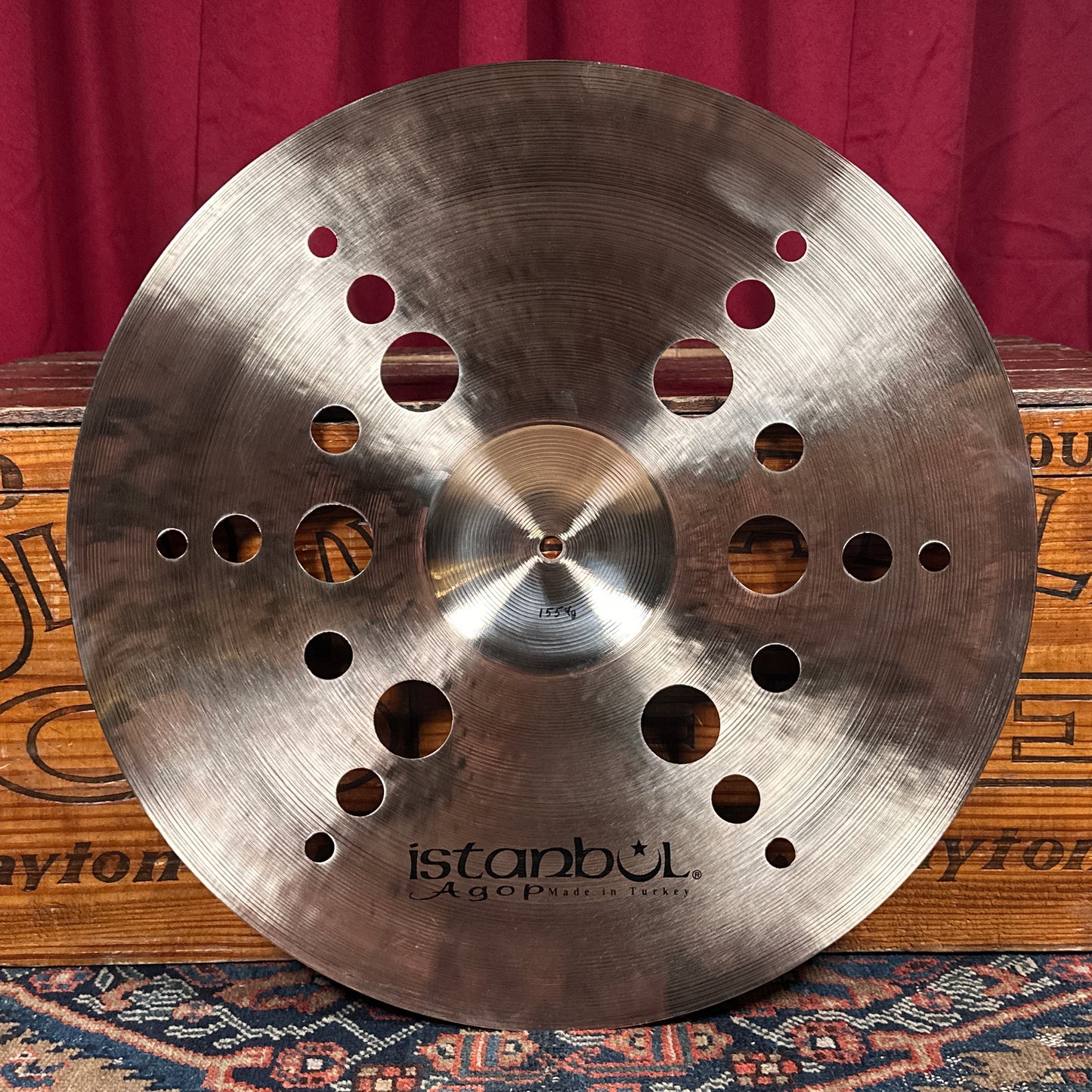 20" Istanbul Agop Xist Ion Crash Cymbal 1554g *Video Demo*