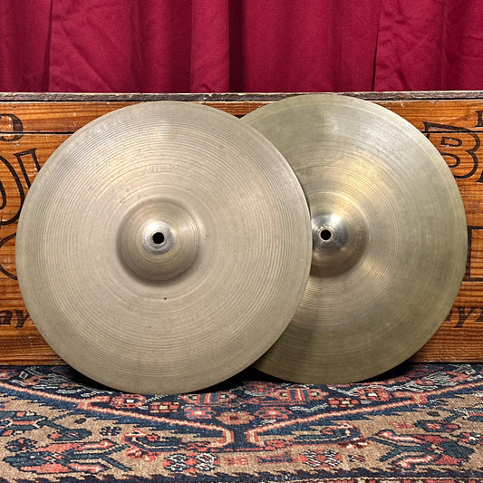 13" Zildjian A 1950s Small Stamp Hi-Hat Cymbal Pair 500g/594g *Video Demo*