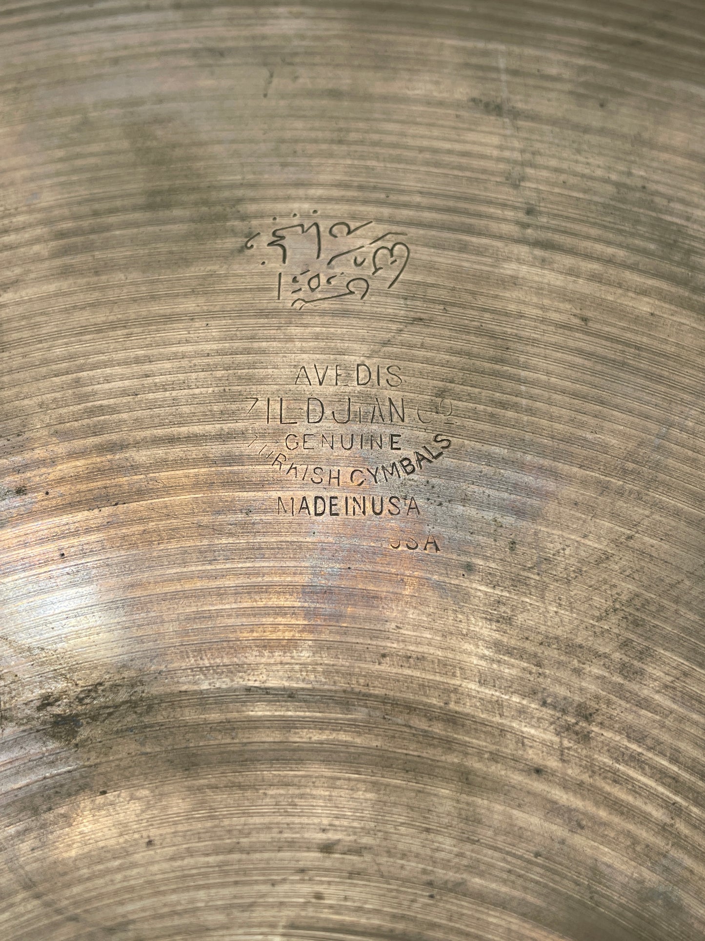 11.5" Vintage 1930s Zildjian A 1st Stamp Splash Cymbal 342g 11" 12"