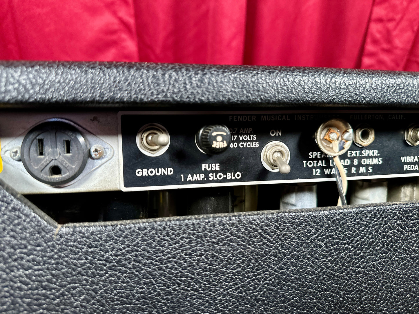 1975 Fender Princeton Reverb 1x10 Combo Guitar Amplifier