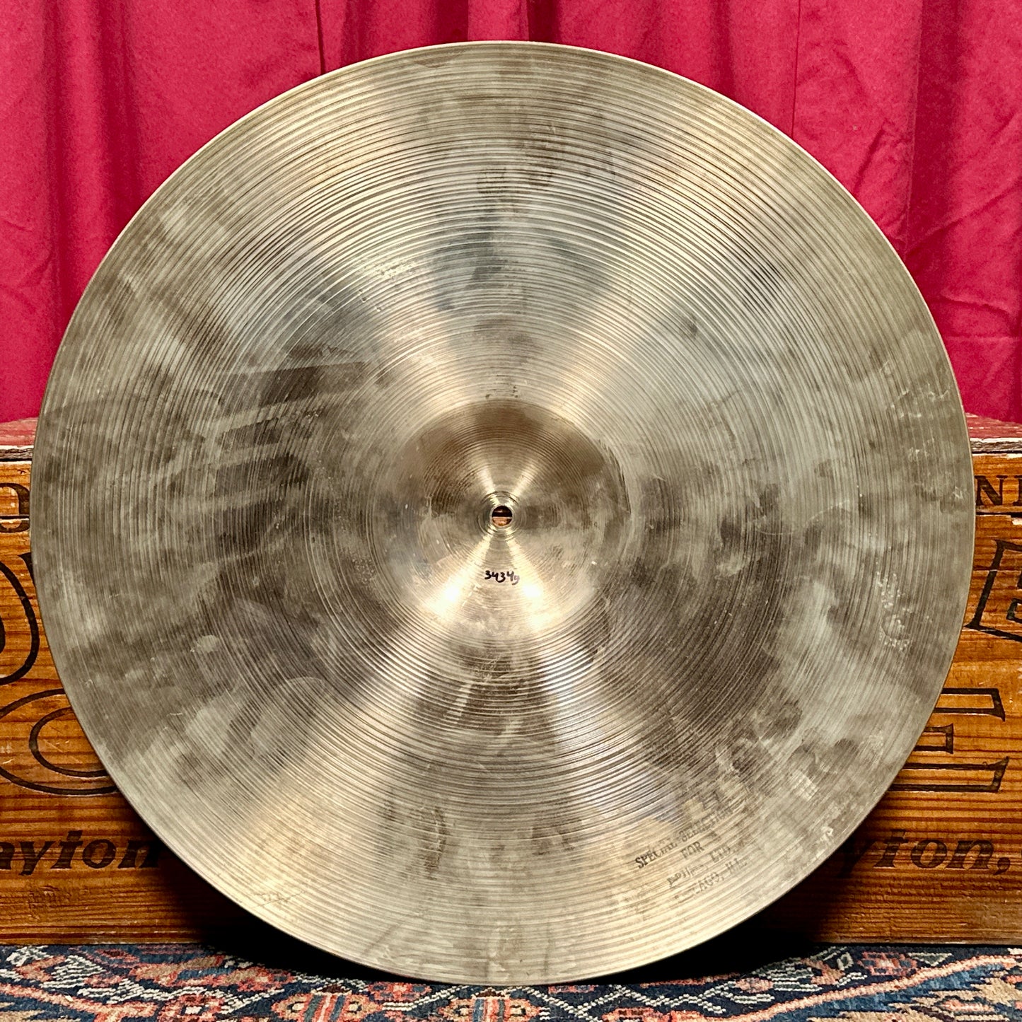 22" Zildjian A 1960s Ride Cymbal 3434g *Video*