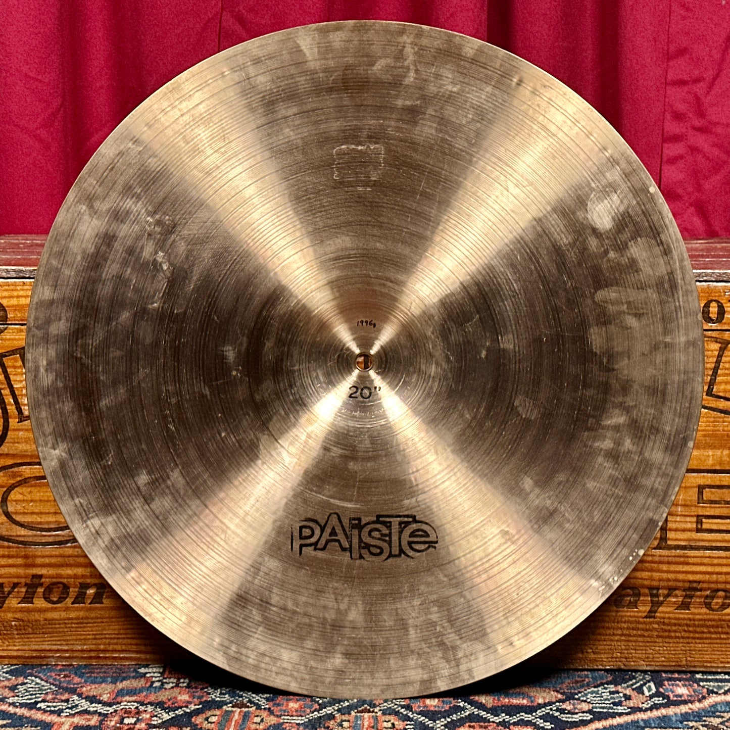 20" Paiste 1977 Black Label 2002 Medium Crash Ride Cymbal 1996g *Video Demo*