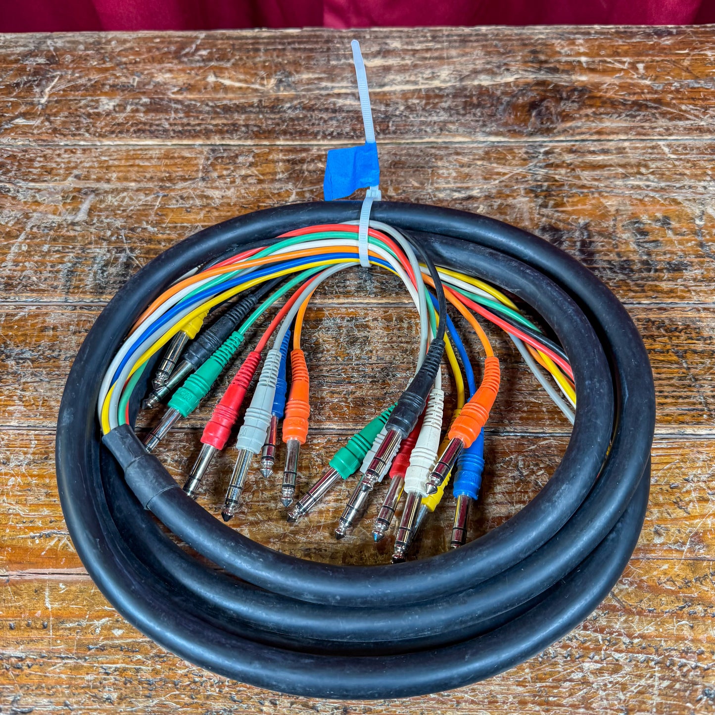 Hosa CSS-803 1/4" TRS to 1/4" TRS Cable Snake 3m