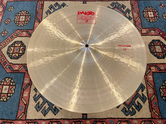 20" Paiste 2002 Medium Crash Ride Cymbal 2034g