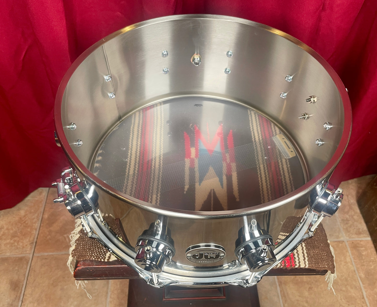 DW Collector's Series 6.5X14 Stainless Steel Snare Drum DRVL6514SPC