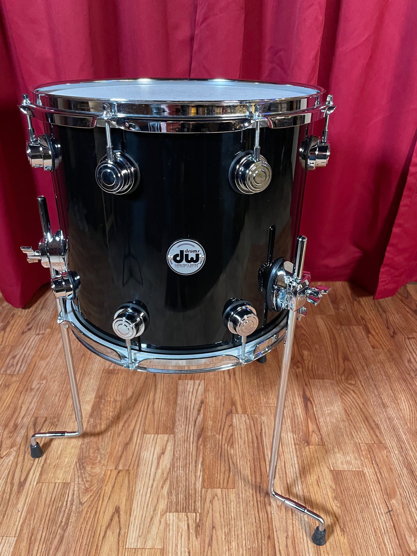 DW Collectors Maple 12x14 Floor Tom Drum Piano Black X-Shell Drum Workshop