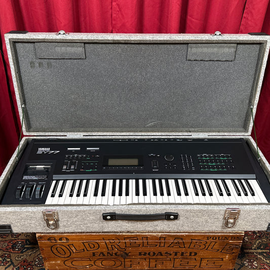 1980s-1990s Yamaha SY77 Synthesizer w/ Hardshell Case