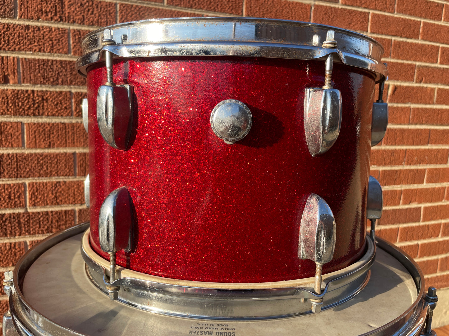 Vintage Whitehall 8x12 Tom Drum Red Sparkle MIJ / Japan
