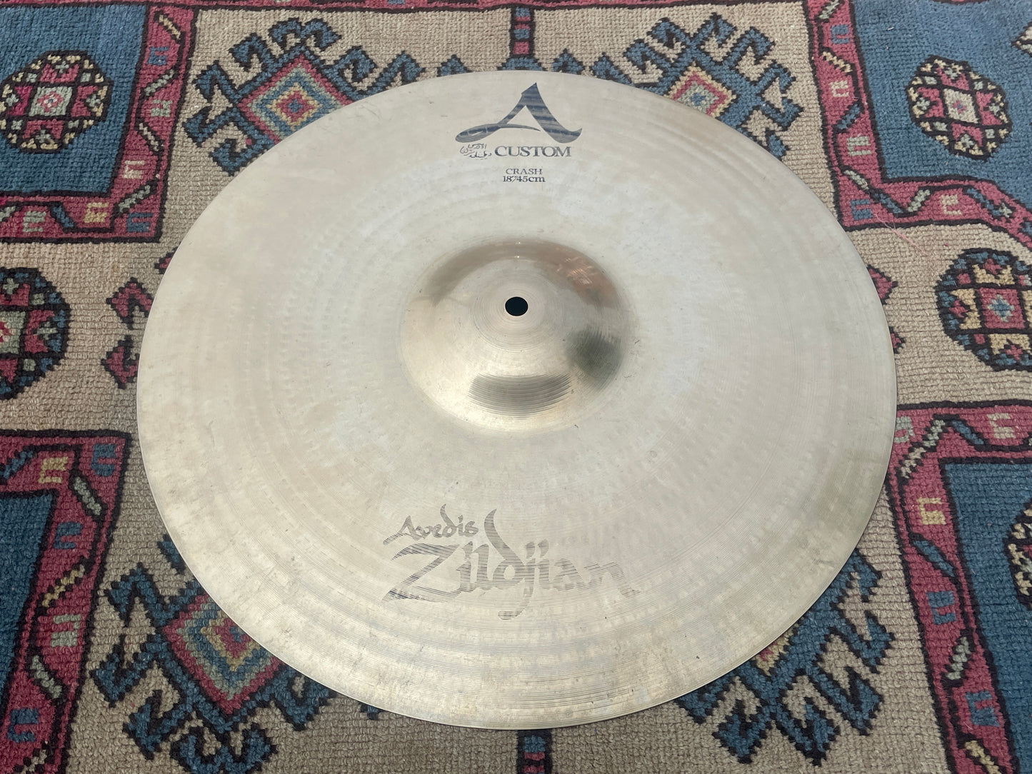 18" Zildjian A Custom Crash Cymbal Brilliant 1368g *Video Demo*