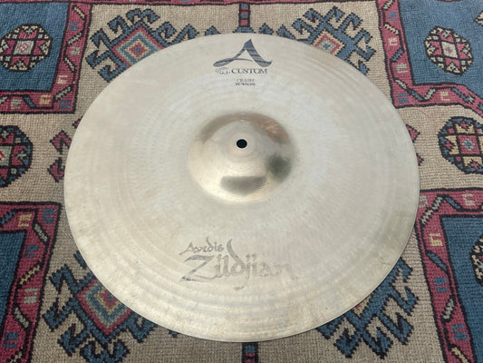 18" Zildjian A Custom Crash Cymbal Brilliant 1368g *Video Demo*