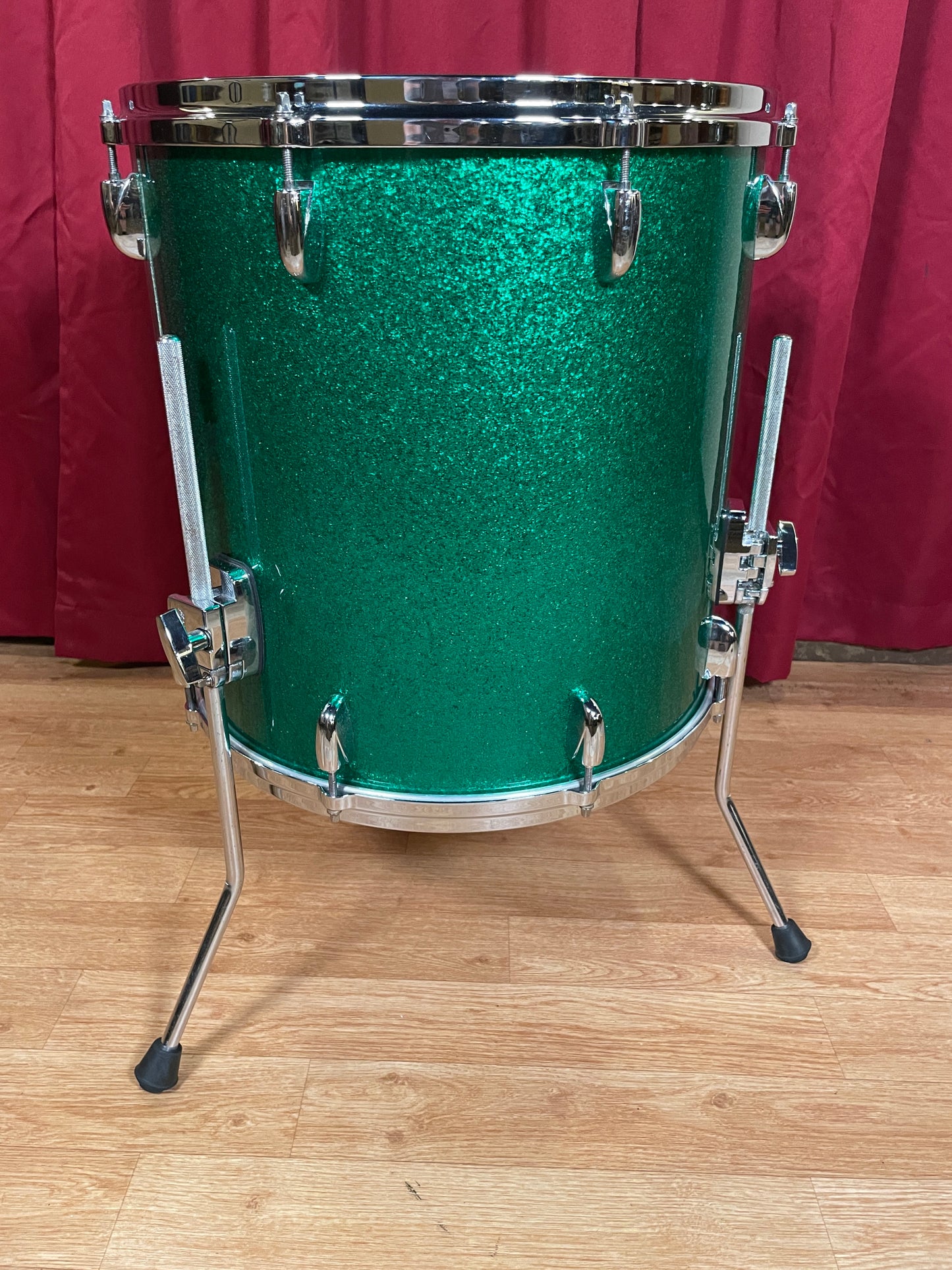 Gretsch USA Custom 16x16 Floor Tom Drum Single Green Sparkle