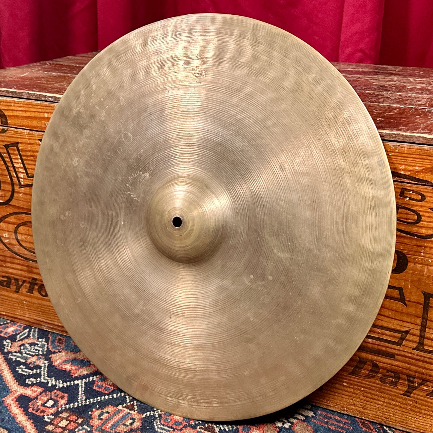 17" Zildjian A 1920s-1940s 1st/2nd/Pre-Trans Stamp Ride Cymbal 1988g *Video Demo*
