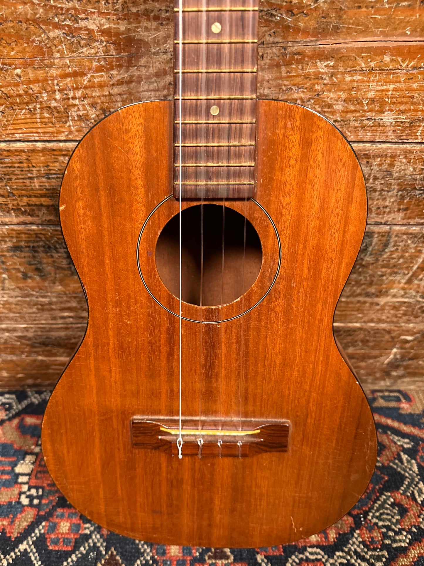 1950s Harmony Baritone Ukulele w/ Case Mahogany Rosewood