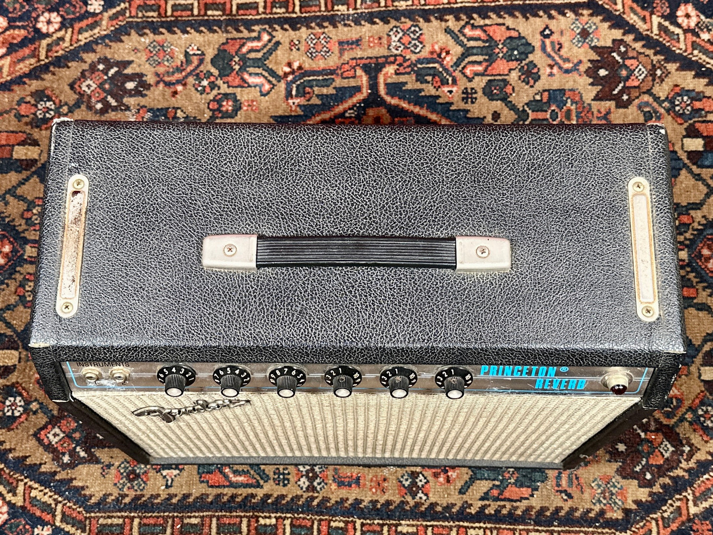 1975 Fender Princeton Reverb 1x10 Combo Guitar Amplifier