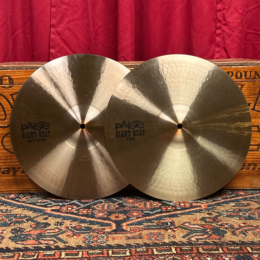 14" Paiste Giant Beat Hi-Hat Cymbal Pair 810g/1036g *Video Demo*