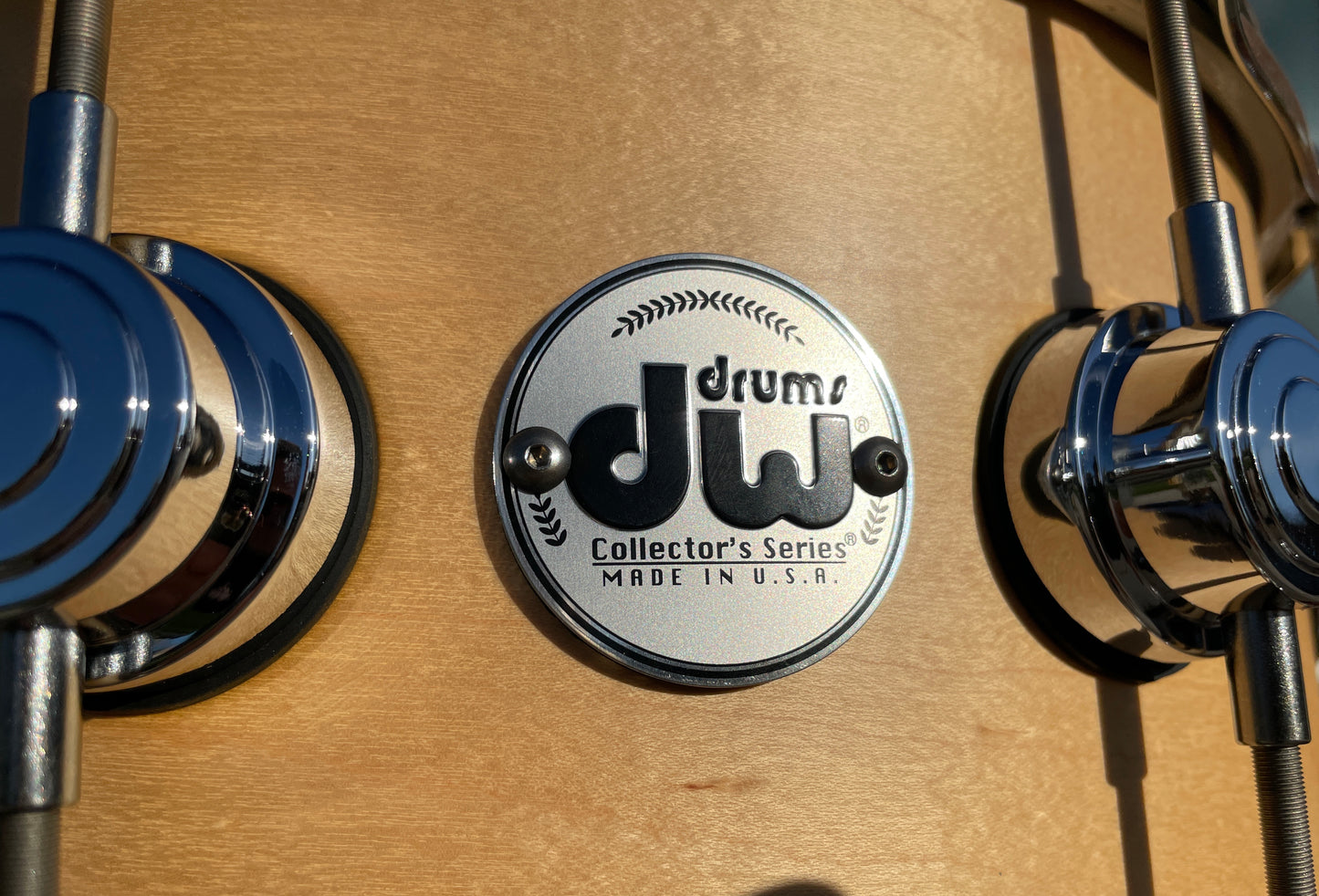 DW Collector's Series Maple Standard 6x14 Snare Natural Satin Oil Drum Workshop