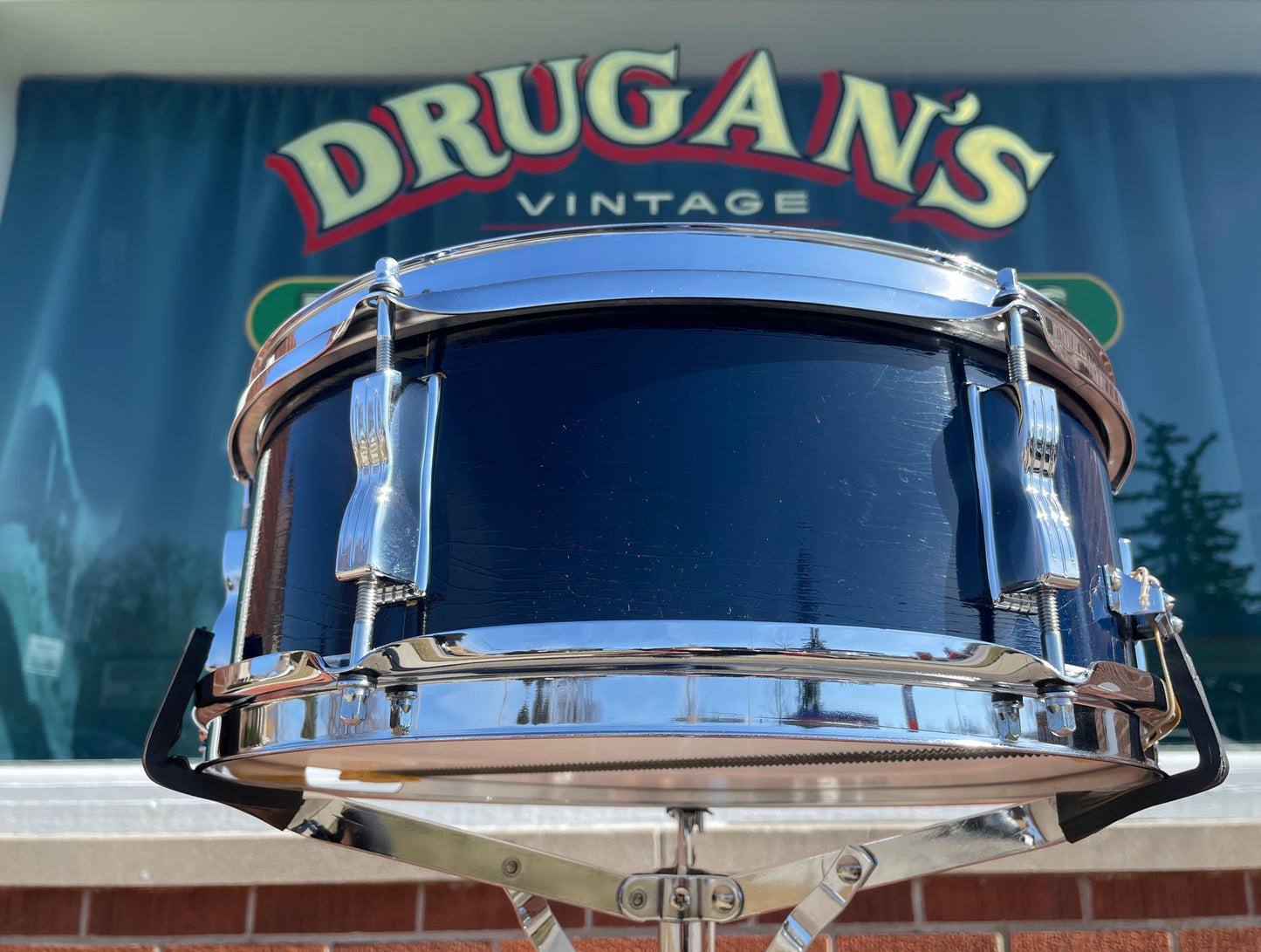 1971 Ludwig 5x14 No. 491L Pioneer Snare Drum Blue Lacquer