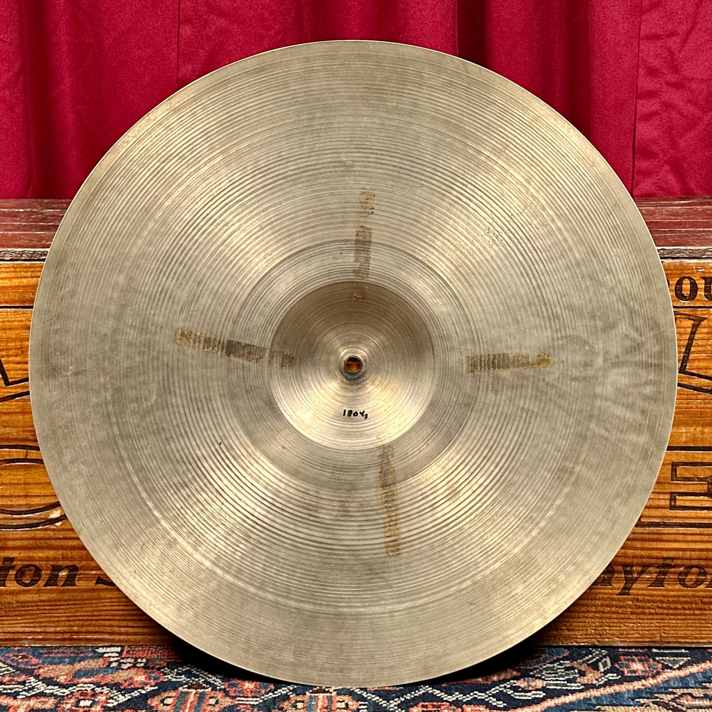 19" Zildjian A 1950s Small Stamp Ride Cymbal 1804g *Video Demo*