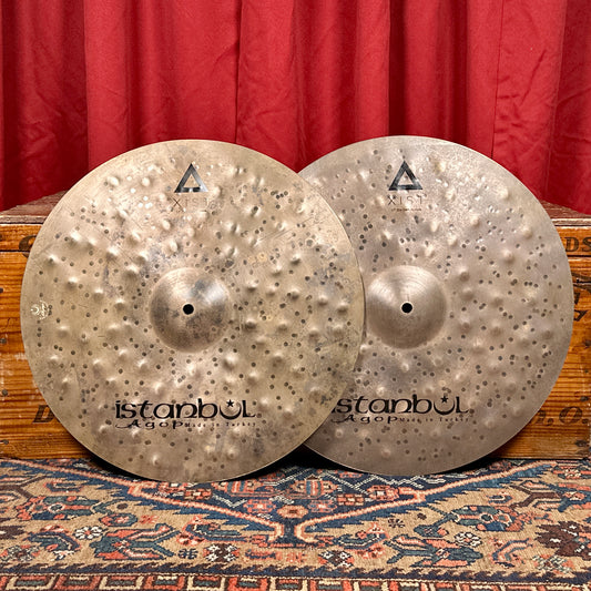 17" Istanbul Agop Xist Dry Dark Hi-Hat Cymbal Pair 1090g/1454g *Video Demo*
