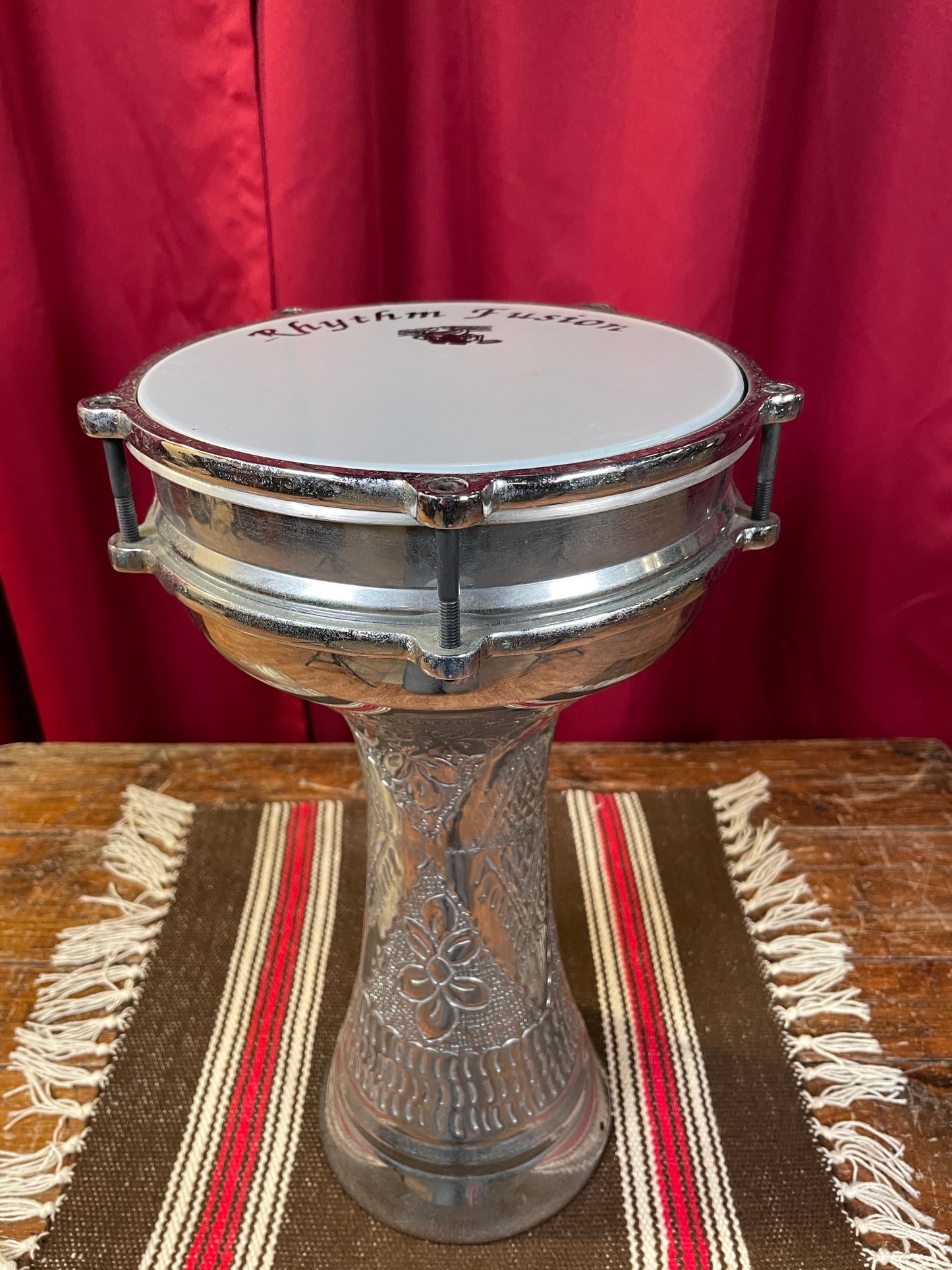 Rhythm Fusion Turkish Darbuka Hand Drum 7 7/8" x 15 1/2" Doumbek