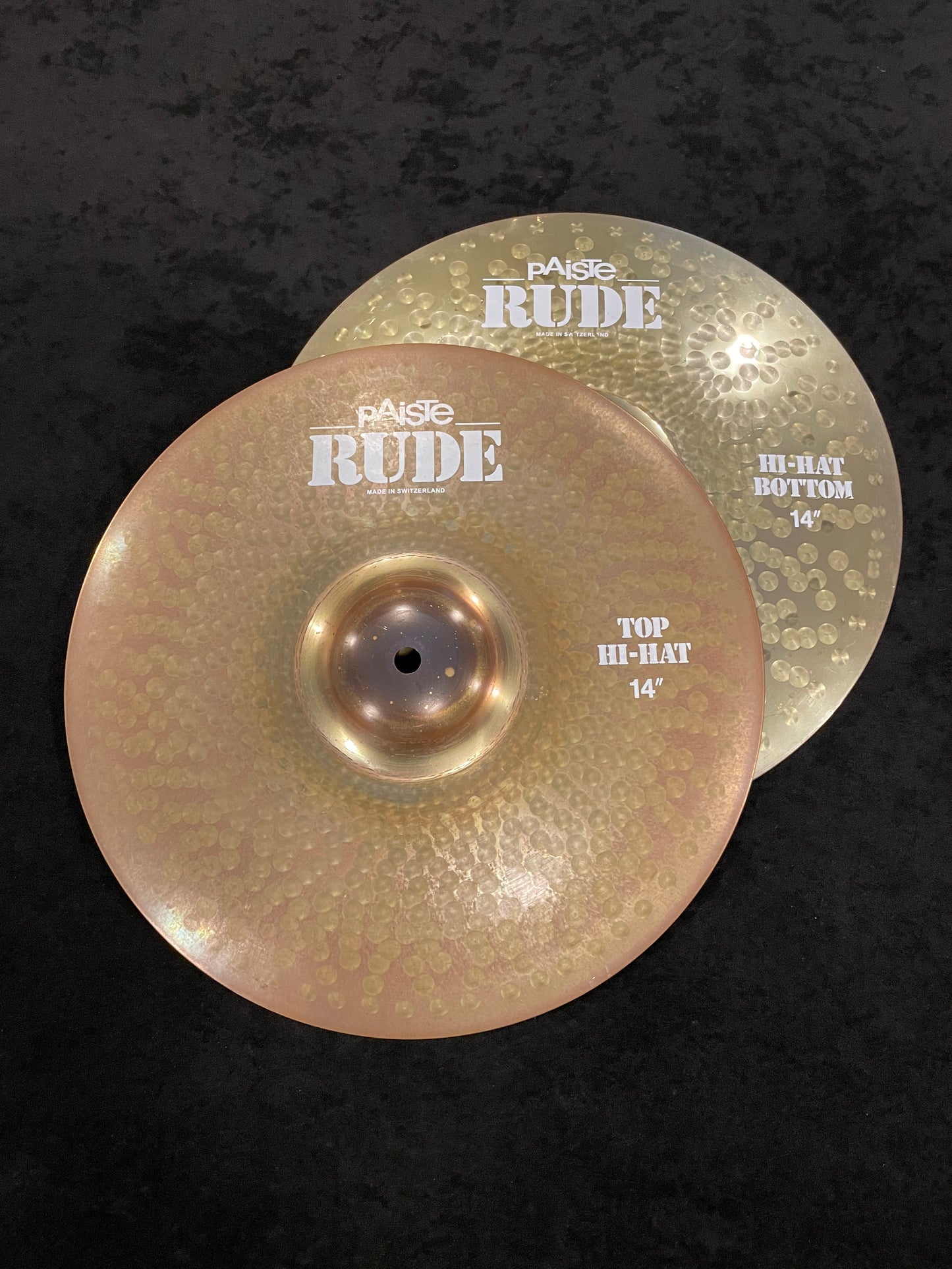 14" Paiste Rude Hi-Hat Cymbal Pair 914g/1196g