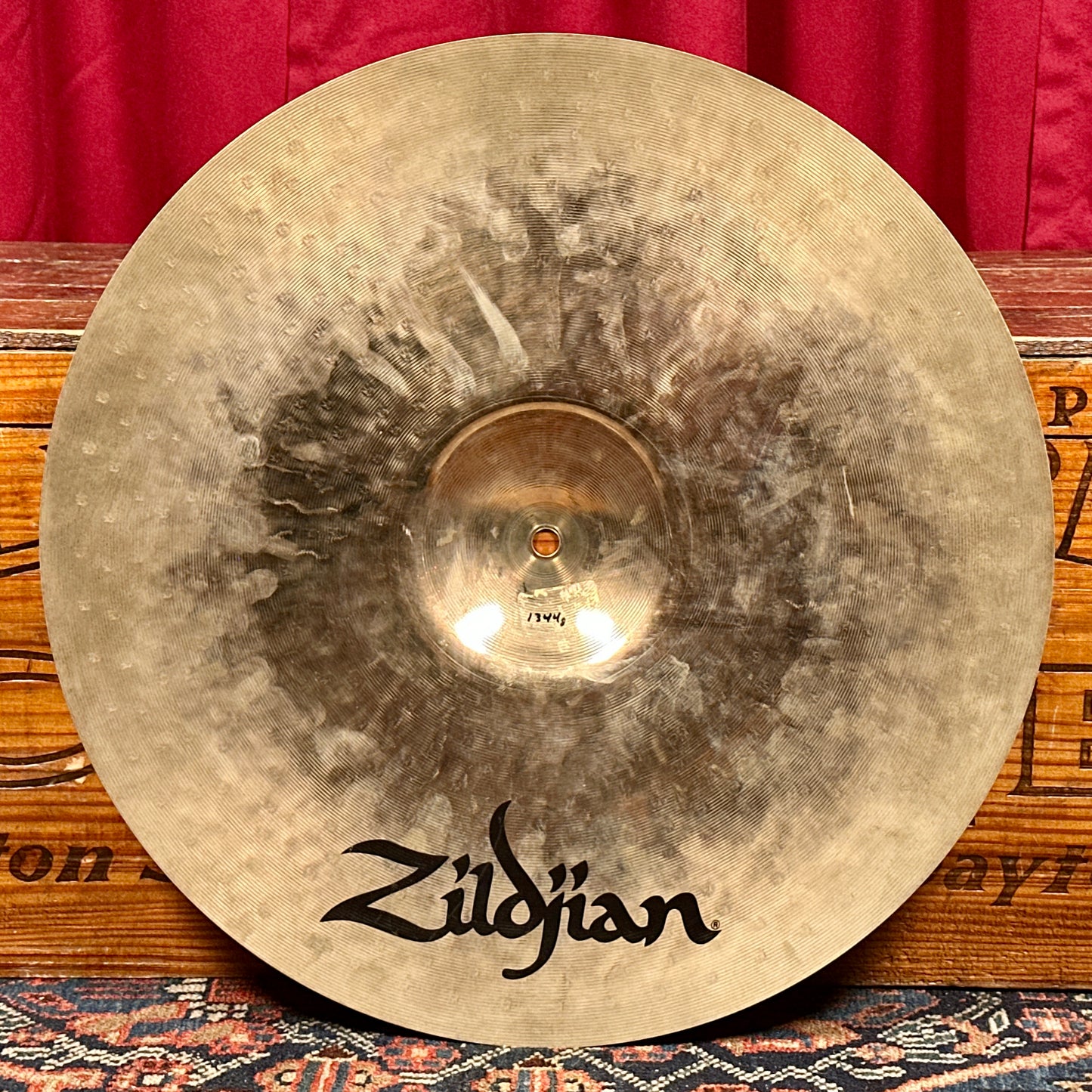 18" Zildjian K Custom Fast Crash Cymbal 1344g CRACKED *Video Demo*