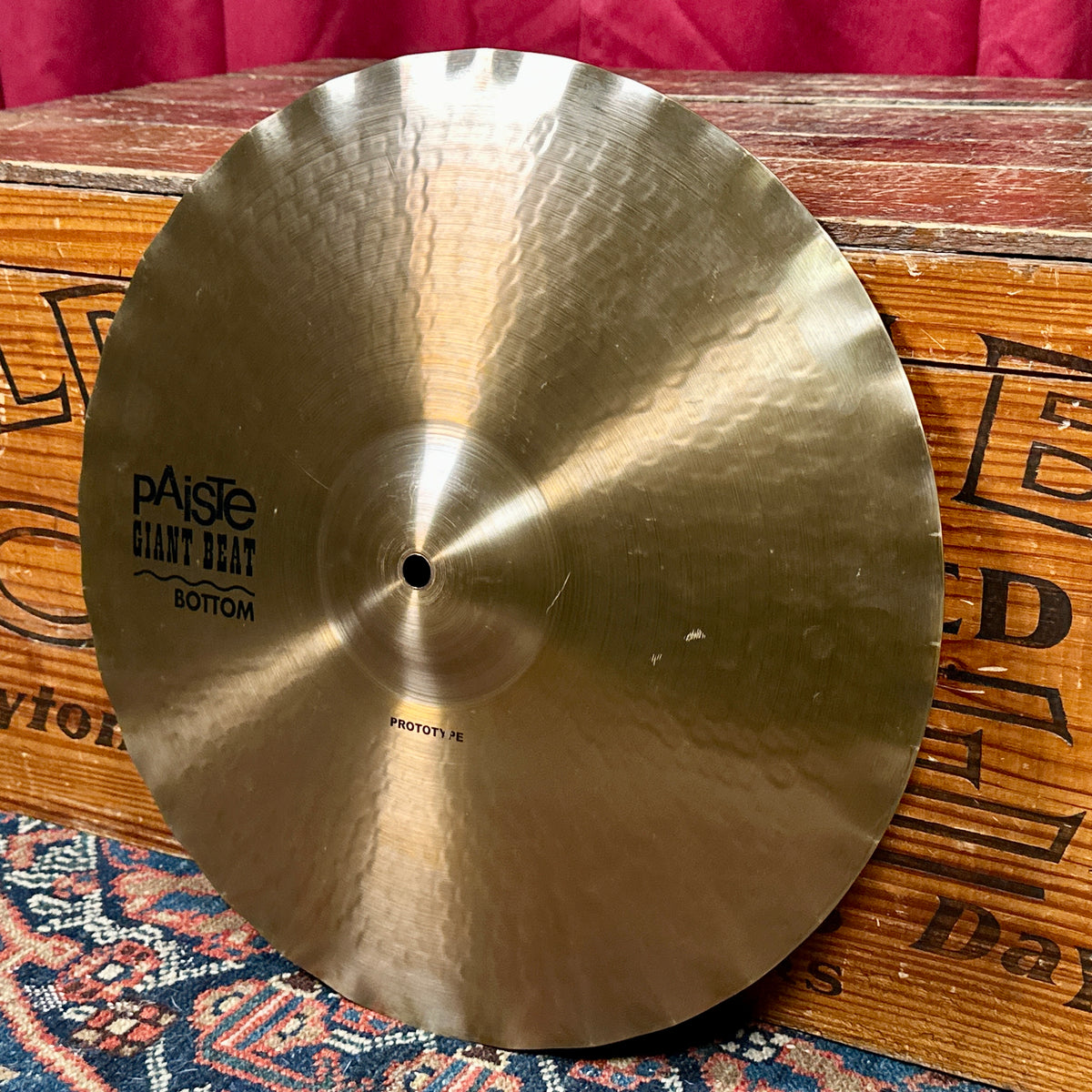 *Extra Rare* 15" Paiste Prototype Giant Beat Sound Edge Hi-Hat Cymbal Pair 958g/1260g *Video*