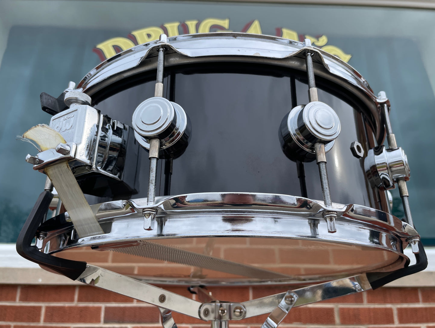 1980s DW Collector's Series 6x14 Snare Drum Black Drum Workshop Keller Shell