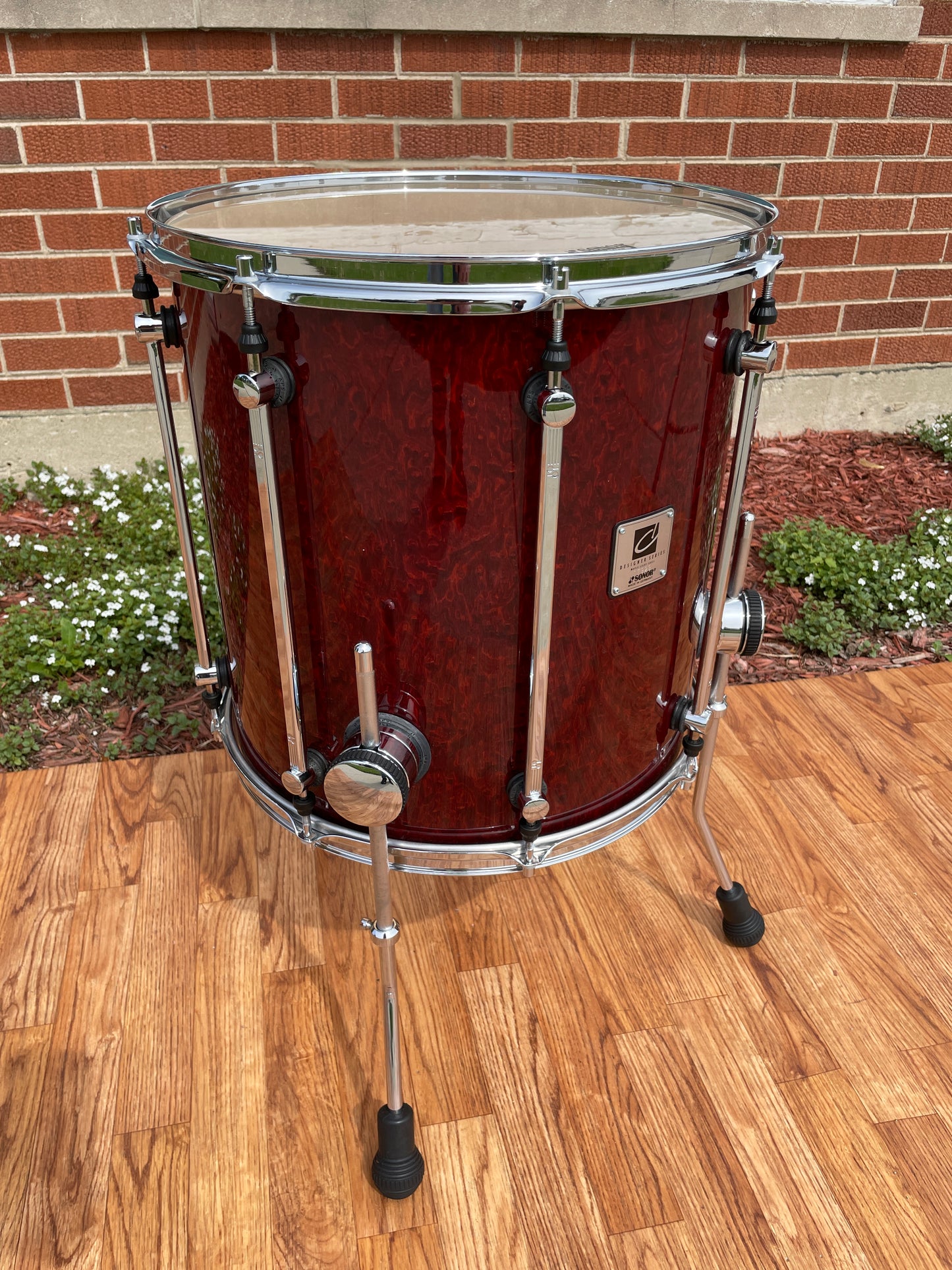 Sonor Designer Series 16" Maple Light Floor Tom Stain Red 16x16