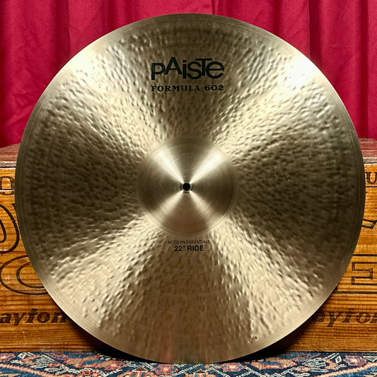 22" Paiste Formula 602 Modern Essentials Ride Cymbal 3068g *Video*