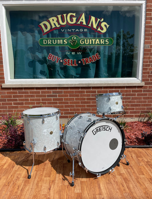Gretsch Broadkaster Drum Set White Marine Pearl 22/13/16