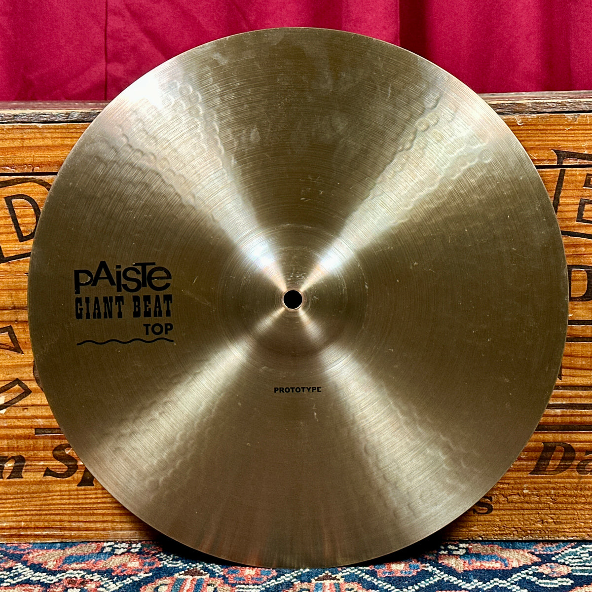 *Extra Rare* 15" Paiste Prototype Giant Beat Sound Edge Hi-Hat Cymbal Pair 958g/1260g *Video*