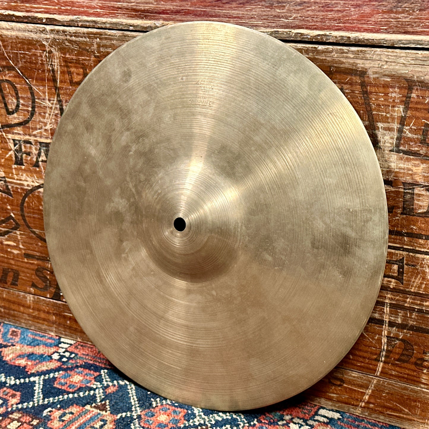 13" Zildjian A 1940s-50s Trans Stamp / 2nd Stamp Hi-Hat Cymbal Pair 446g/538g *Video Demo*