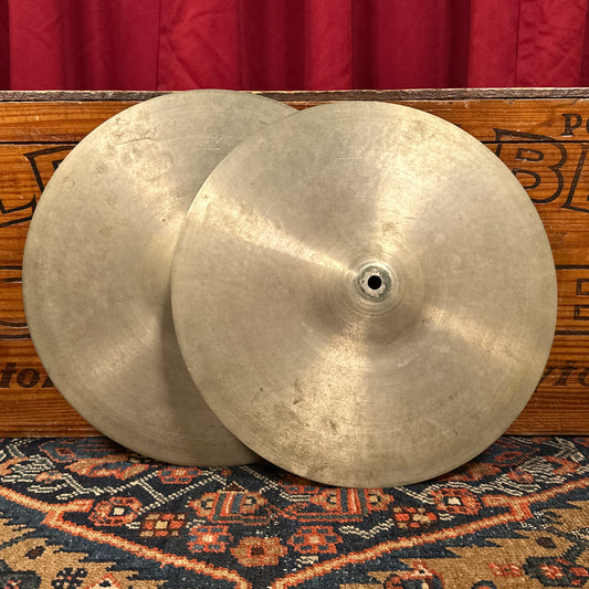 13" Krut Special 1950s-1960s Hi-Hat Cymbal Pair 492g/500g Made in England Premier
