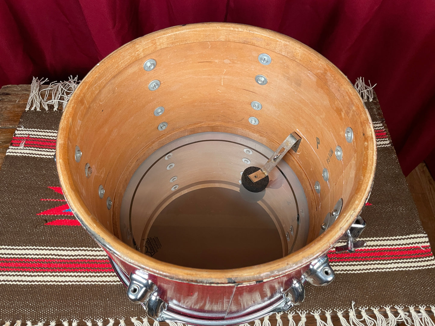 1964 Slingerland 9x13 Tom Red Sparkle 13x9