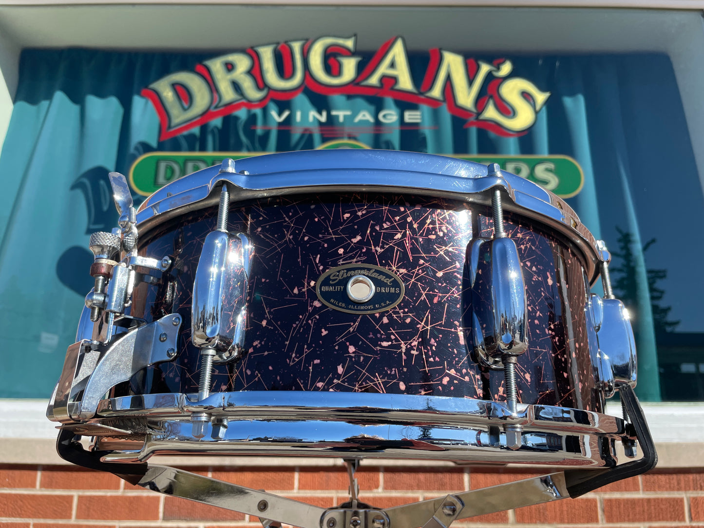 1960-1962 Slingerland 5.5x14 No. 143 Gene Krupa Radio King Snare Drum Capri Pearl