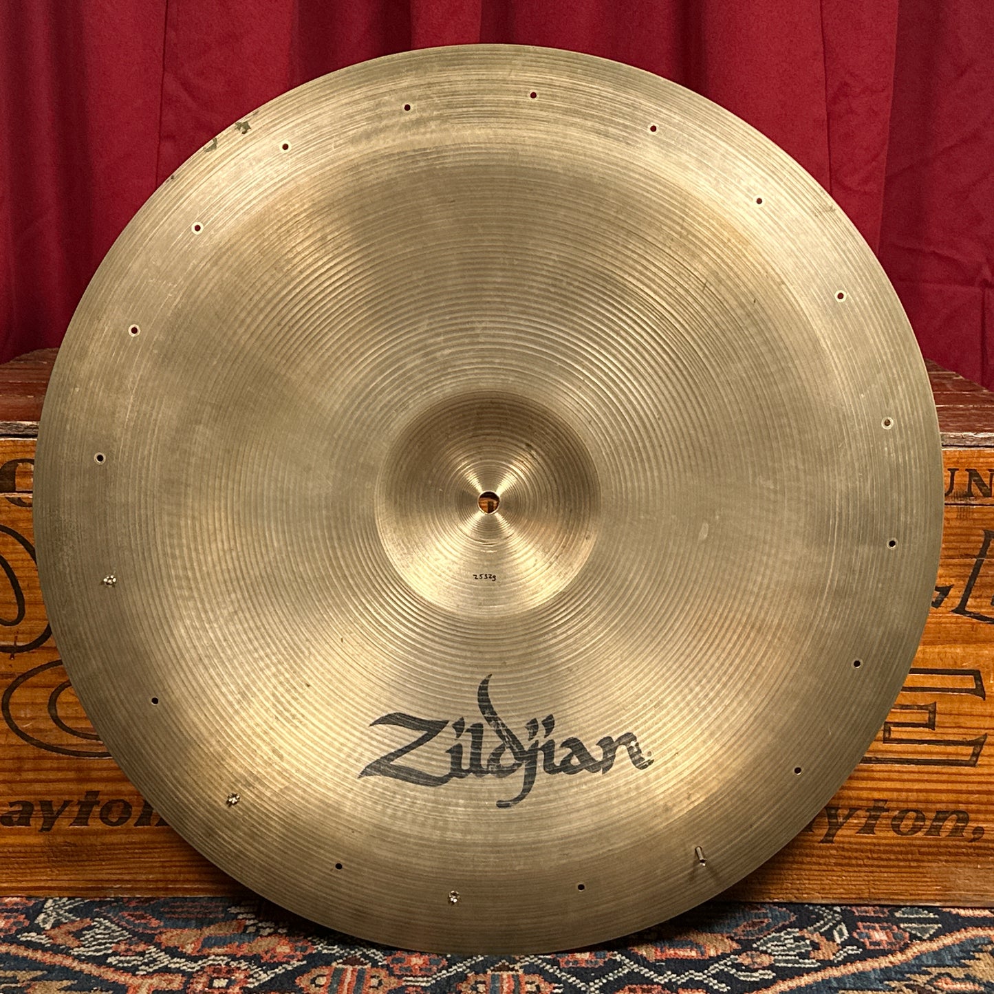 22" Zildjian A Rare 1990s Swish Knocker China Cymbal 2532g *Video Demo*