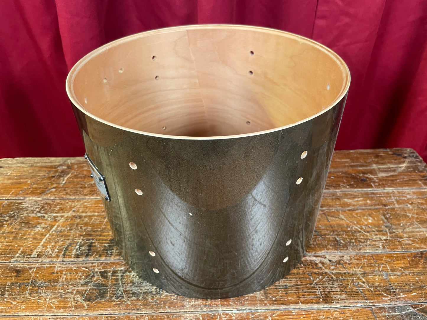 2009 Yamaha Stage Custom 9x12 Tom Drum Shell Dark Silver Metallic BTT612U