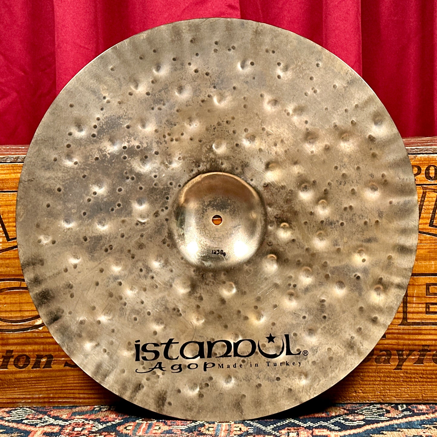 19" Istanbul Agop Xist Dry Dark Brilliant Crash Cymbal 1238g *Video Demo*
