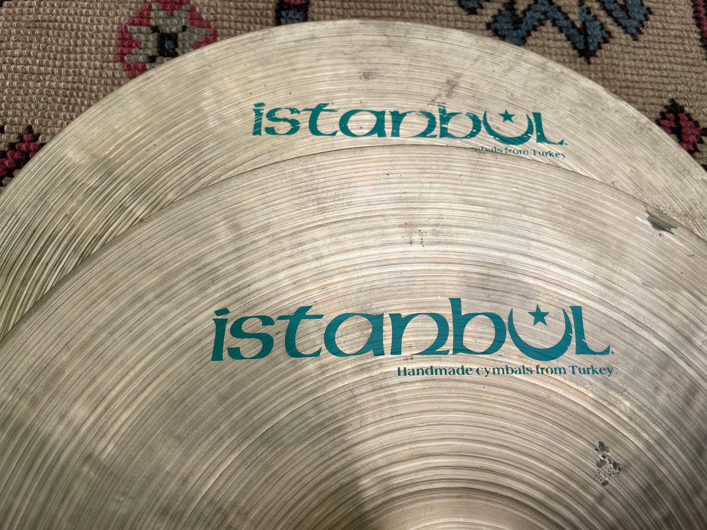 14" Istanbul Pre-Split Green Label Hi-Hat Cymbal Pair 1002g/1044g