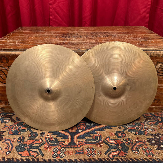 14" Zildjian A 1950s Small Stamp Hi-Hat Cymbal Pair 724g/762g *Video Demo*
