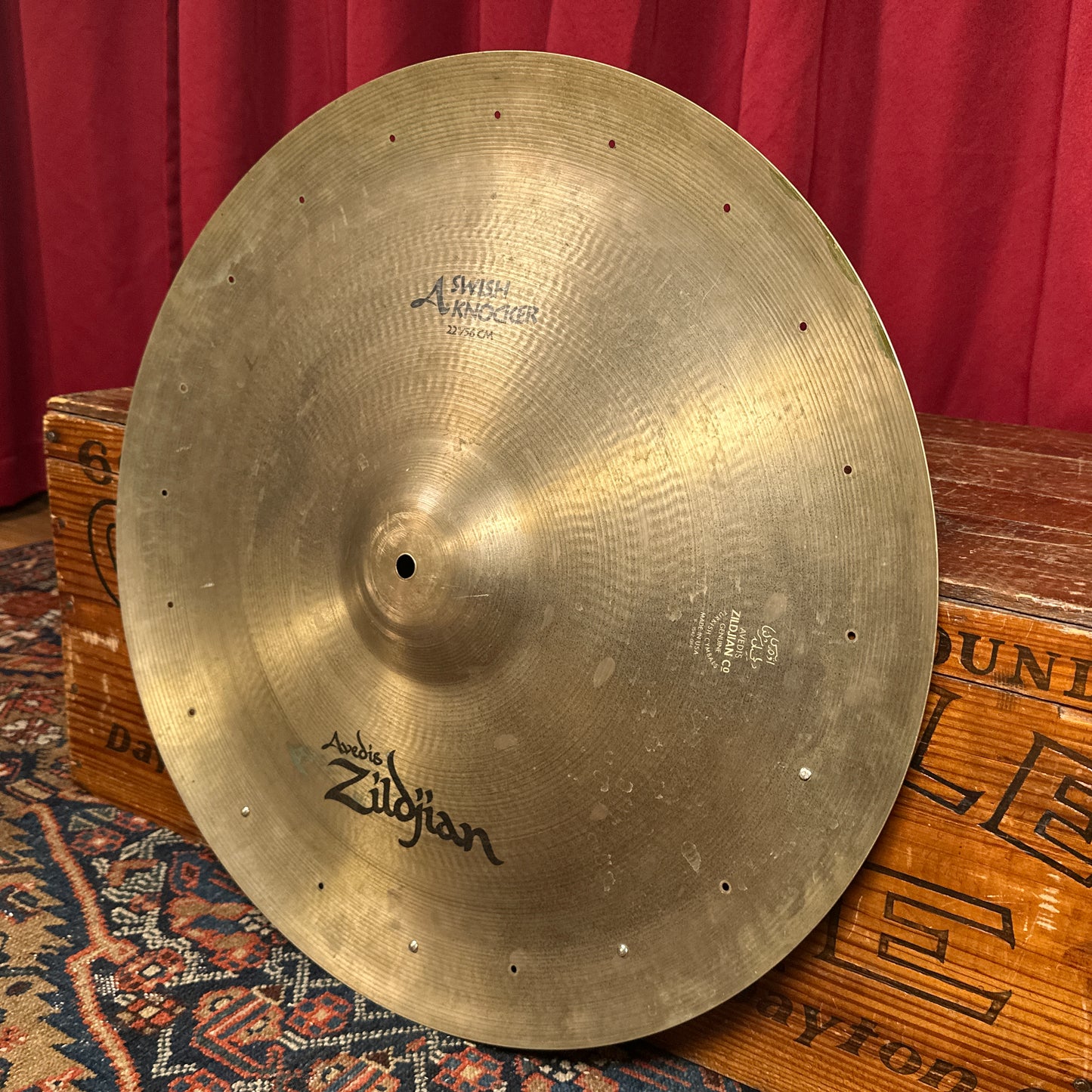 22" Zildjian A Rare 1990s Swish Knocker China Cymbal 2532g *Video Demo*