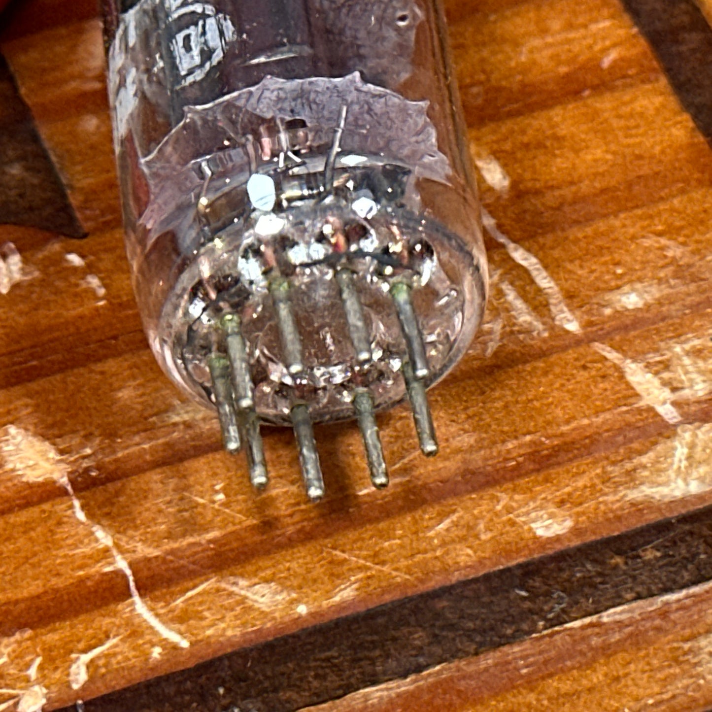 Vintage RCA 12AT7 Preamp Tube Black Plate ECC81 Valve Square Getter NOS #255