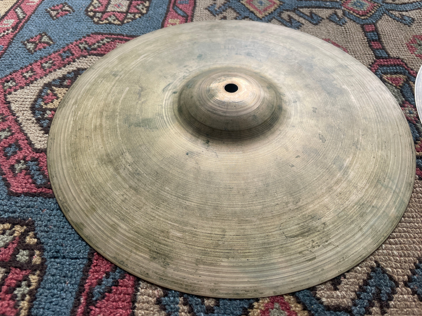 1950s 12" Zildjian A Small Stamp Hi-Hat Cymbal Pair 420g/482g