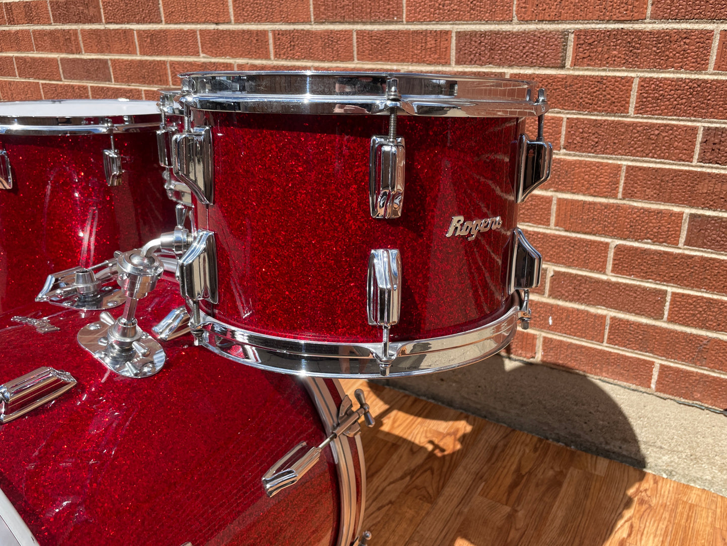 Rogers Dave Clark Tribute Drum Set Red Sparkle 20/12/13/16/5x14
