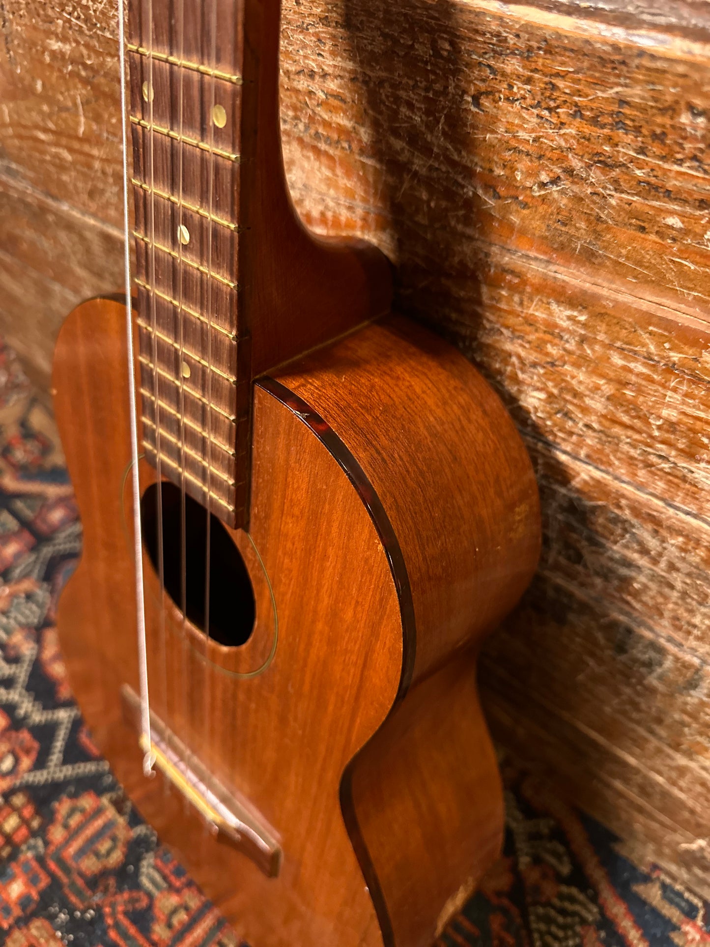 1950s Harmony Baritone Ukulele w/ Case Mahogany Rosewood