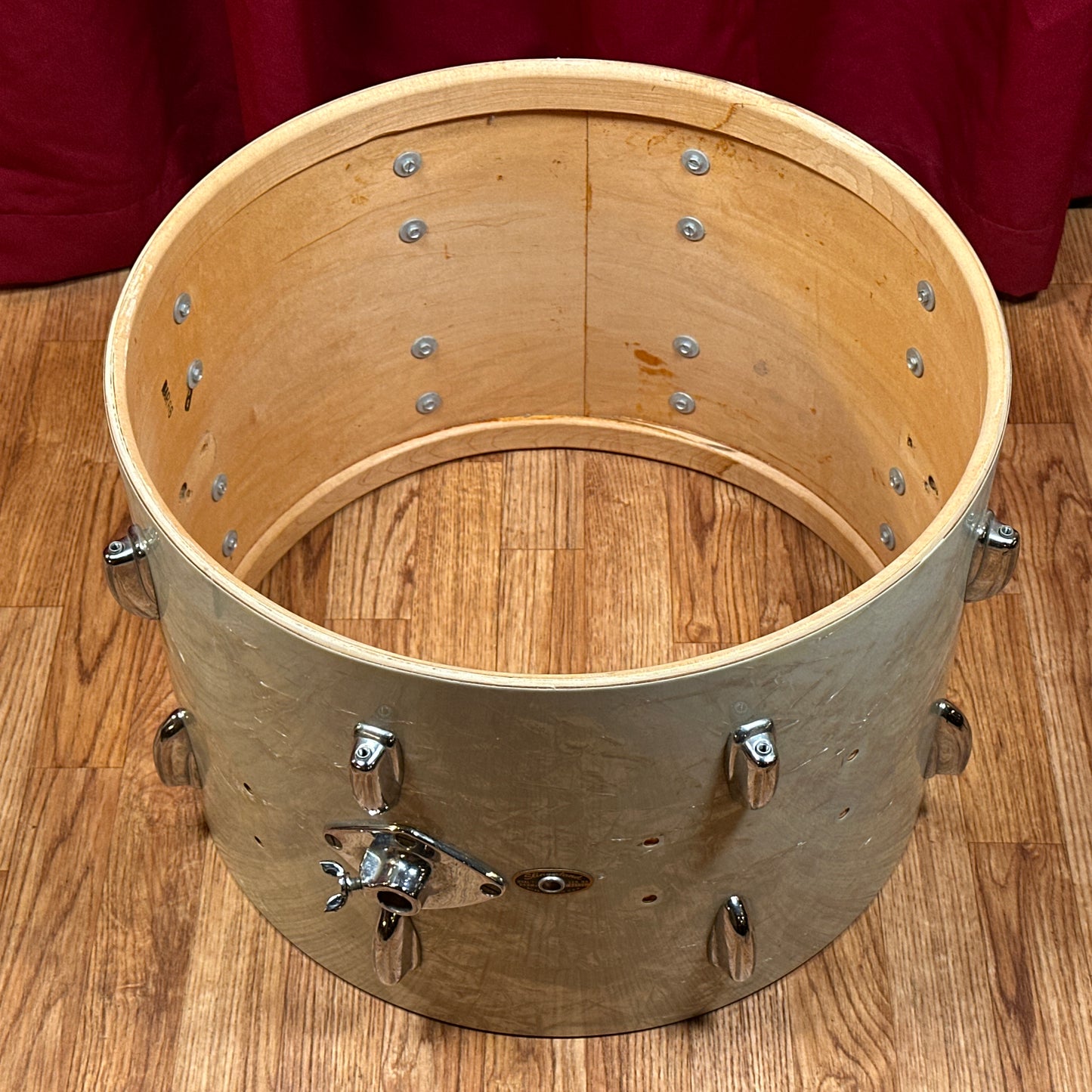 1960s Slingerland 14x20 Bass Drum Shell White Marine Pearl