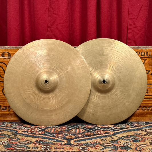 14" Zildjian A 1950s Small Stamp Hi-Hat Cymbal Pair 724g/752g *Video Demo*