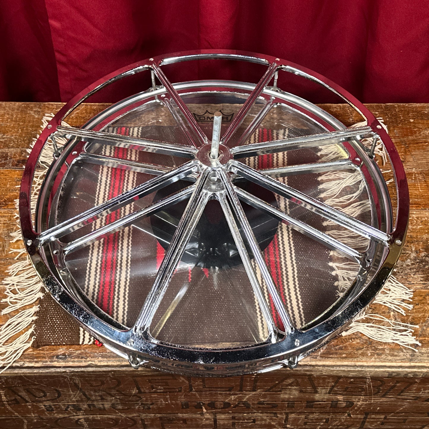1970s Remo 18" Roto Tom Chrome Rototom Drum