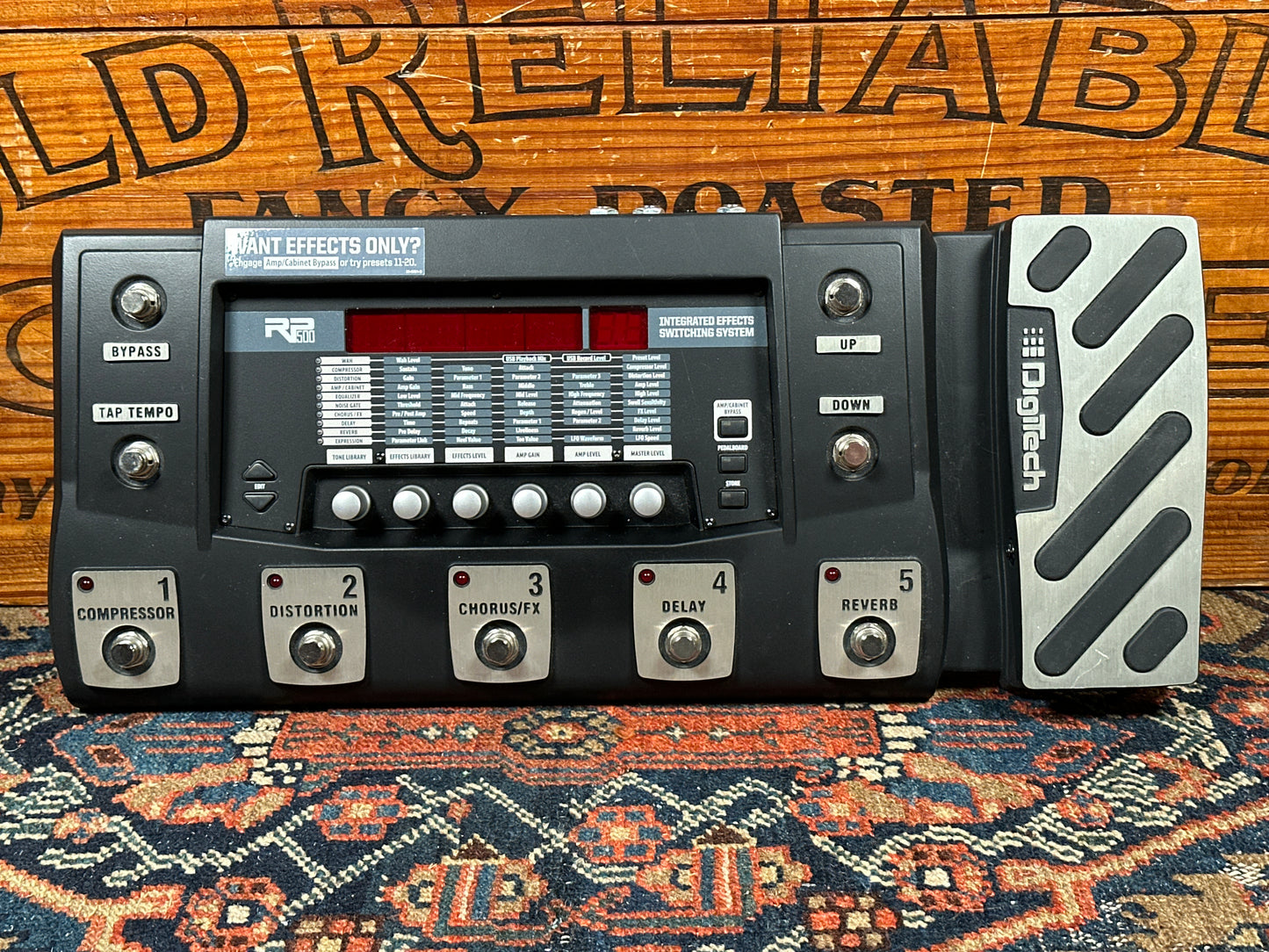 DigiTech RP500 Multi-Effects Guitar Processor Switching System w/ Power Supply & Manual